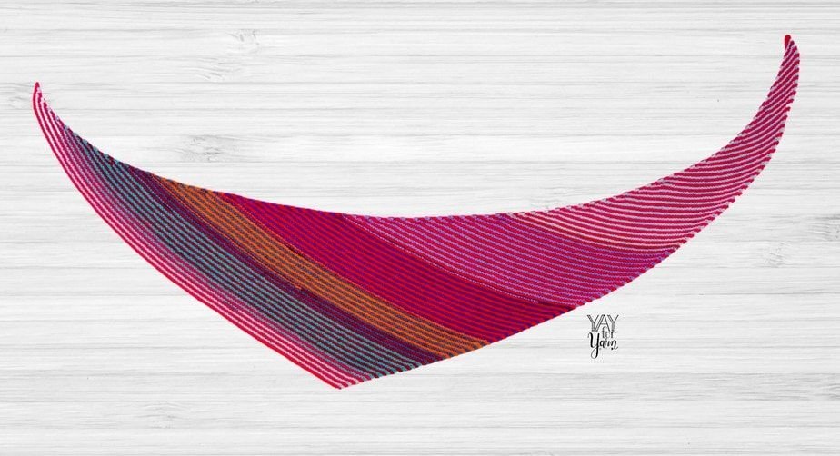 Double Gradient Boomerang Shawl - PDF Knitting Pattern & Video Tutorial product image (2)