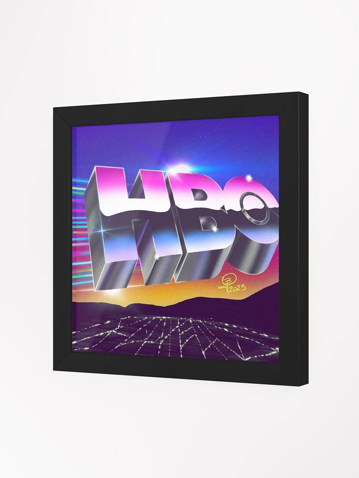 HBO Retro Chrome Framed Art product image (1)