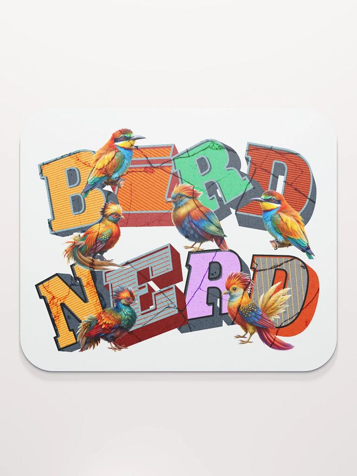 Bird Nerd Avian Alphabet Mouse Pad product image (2)
