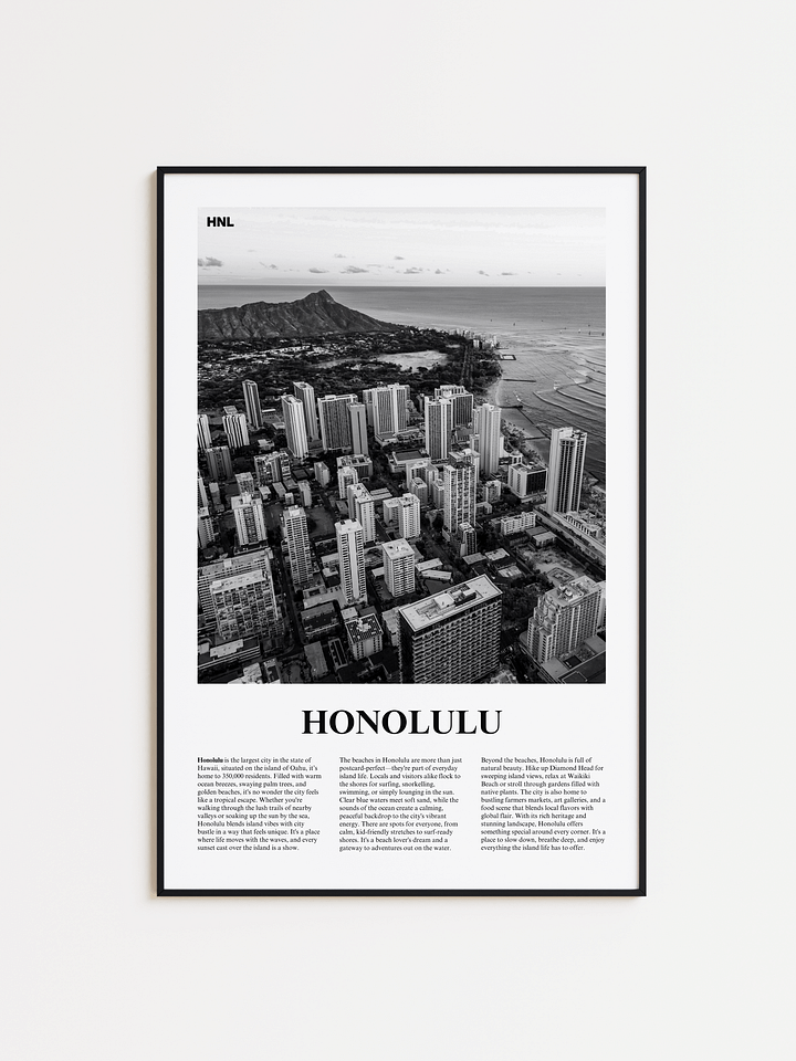 Honolulu 01 Newspaper Poster product image (1)