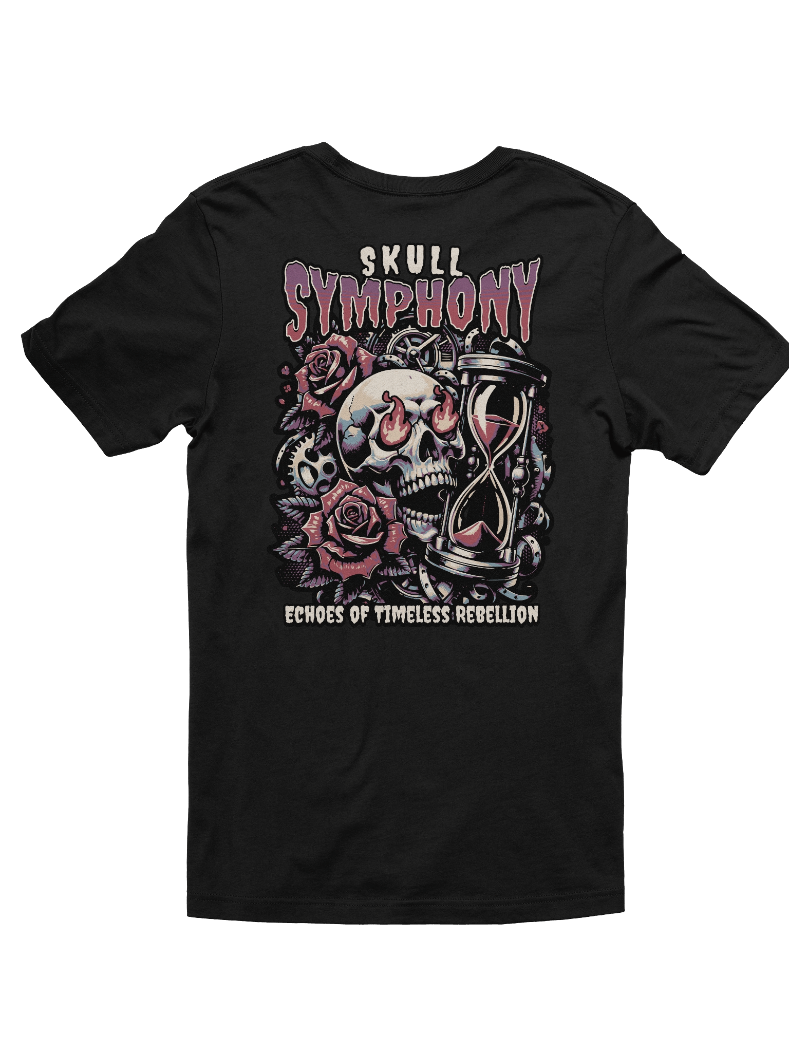 Comfortable and Stylish: The Skull Symphony Graphic Tee product image (2)