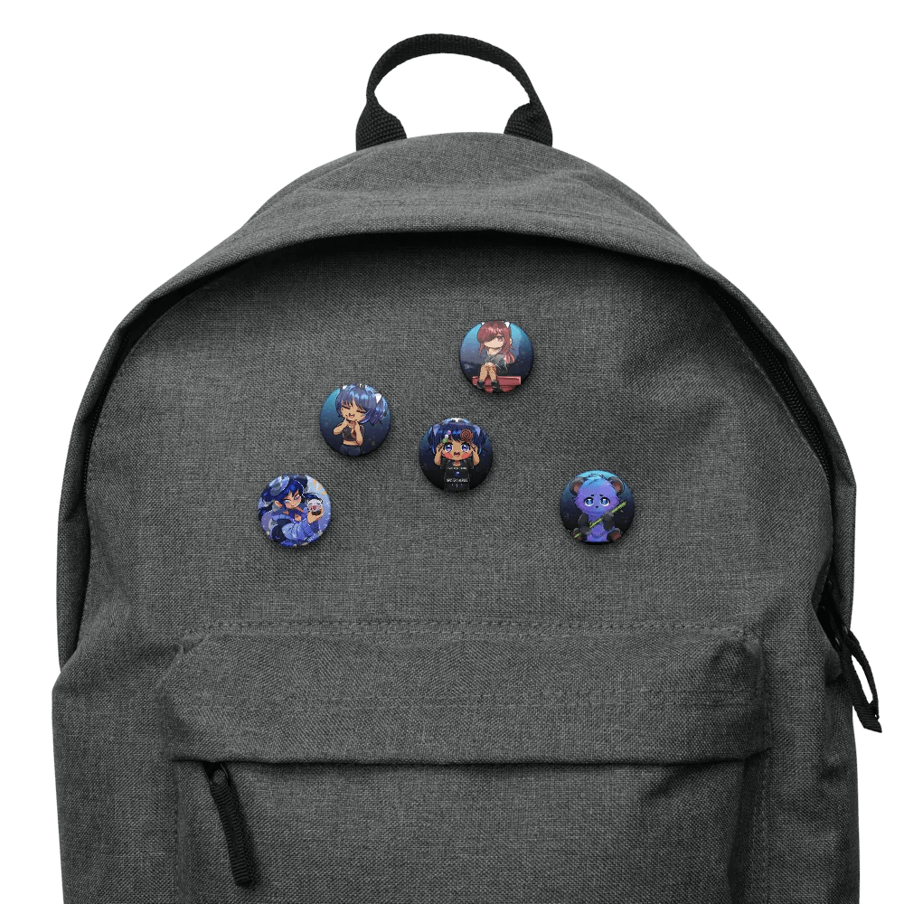 Whimsical Moonlit Friends Pin Button Set product image (11)