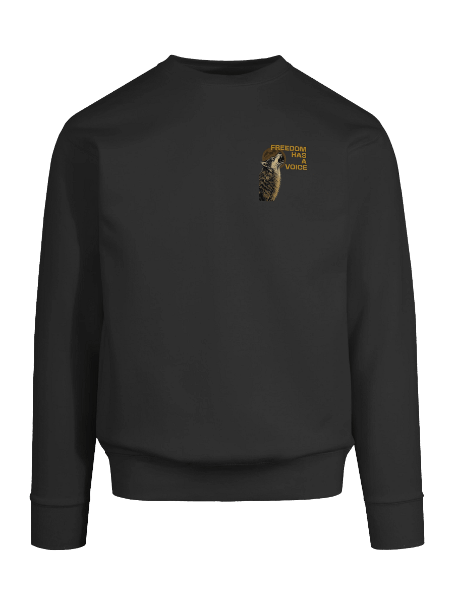 Freedom Has A Voice Howling Wolf - Premium Unisex Sweatshirt (Cotton Heritage – Modern Fit) product image (9)