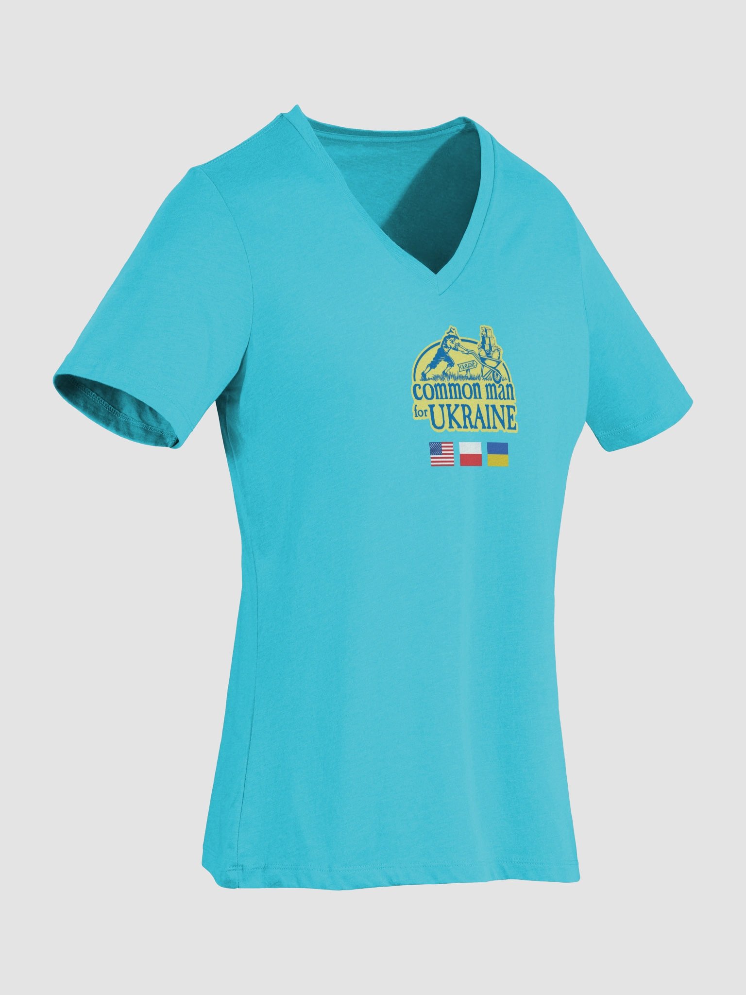 Women's V-neck - Centered logo front / "How do you say LOVE?" text on back product image (7)