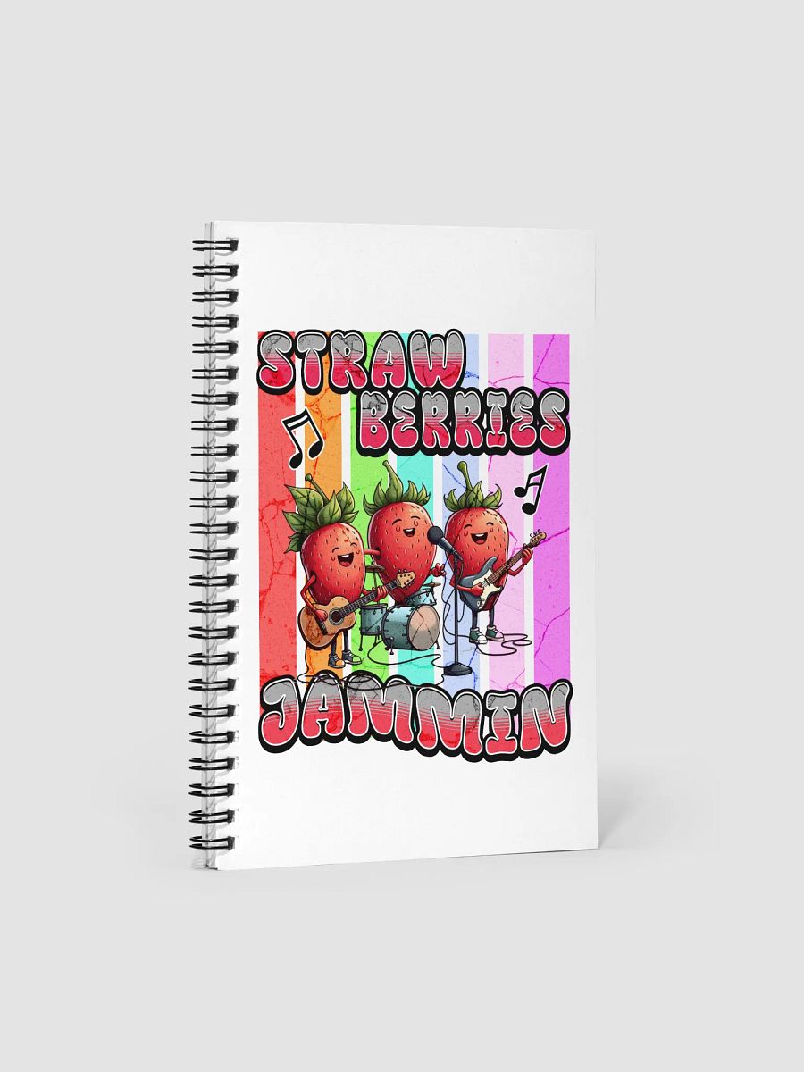 Strawberries Jammin Band Spiral Notebook product image (2)