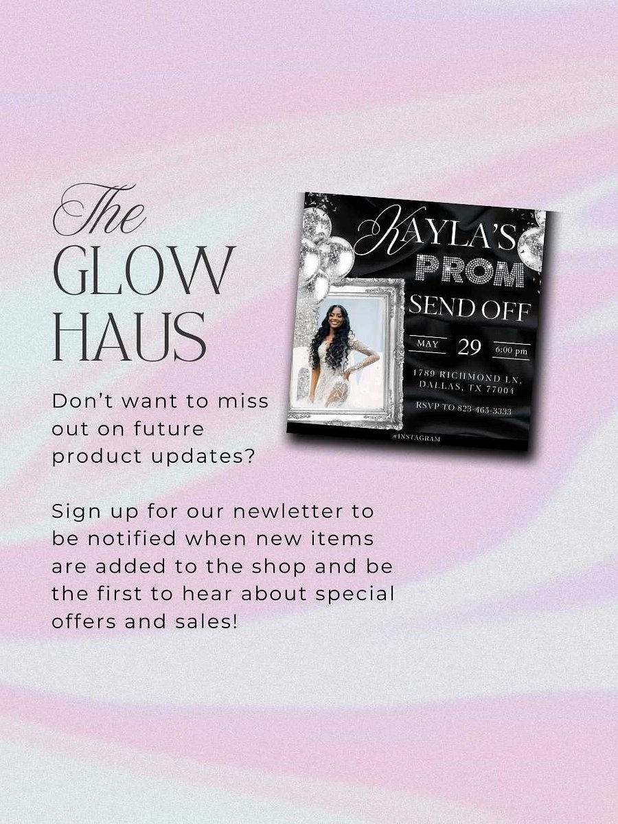 Prom Send Off Celebration Event Flyer - Customizable Canva Template product image (4)