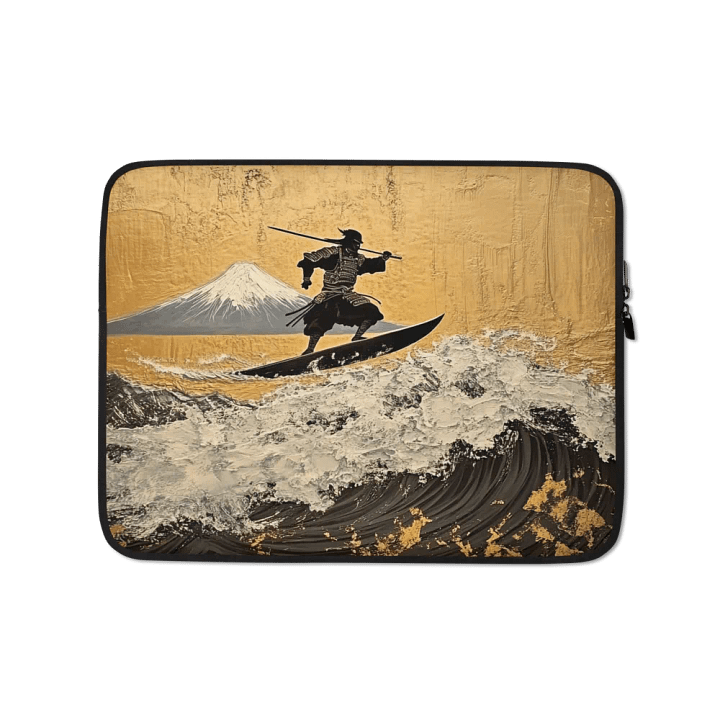 Golden Surf Laptop Sleeve product image (1)