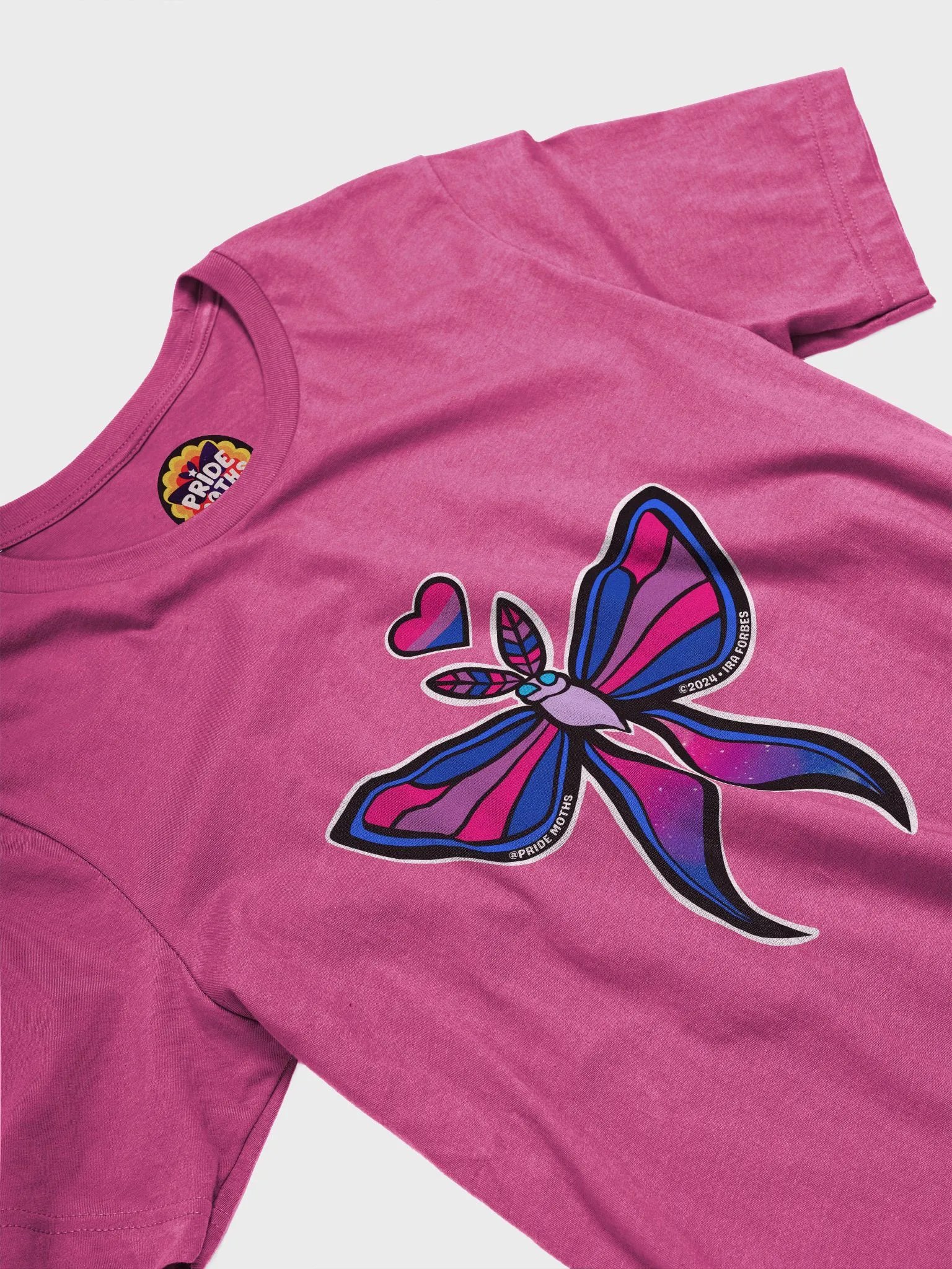 № 3 | BISEXUAL PRIDE MOTH | SHORT SLEEVE TEE | T-SHIRT product image (3)