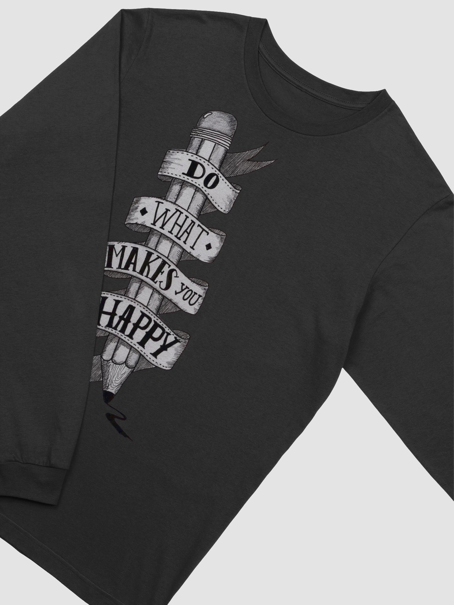 Motivational Pencil Ribbon Long Sleeve T-Shirt product image (2)
