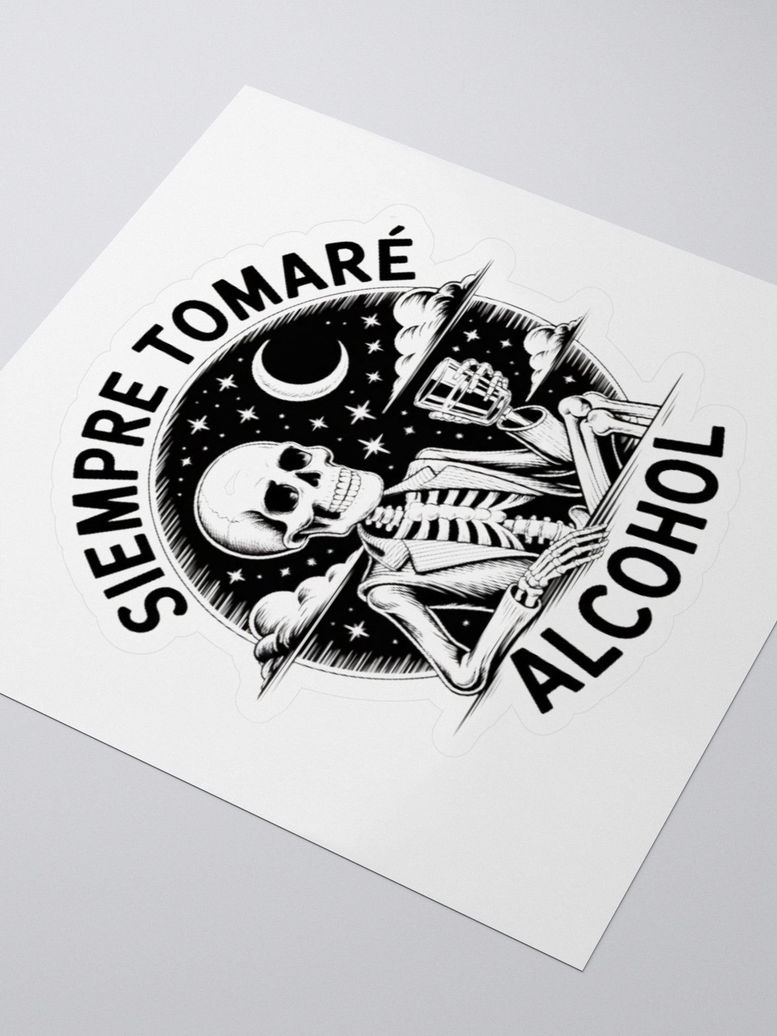 Mystical Skeleton Night Sticker product image (3)