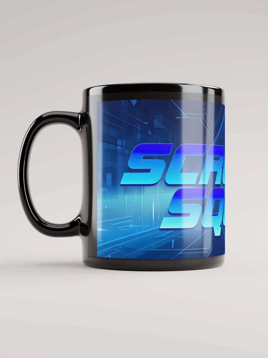 Delightful Black Coffee Cup Featuring the bold 'SCRUFFY SQUAD' design product image (3)