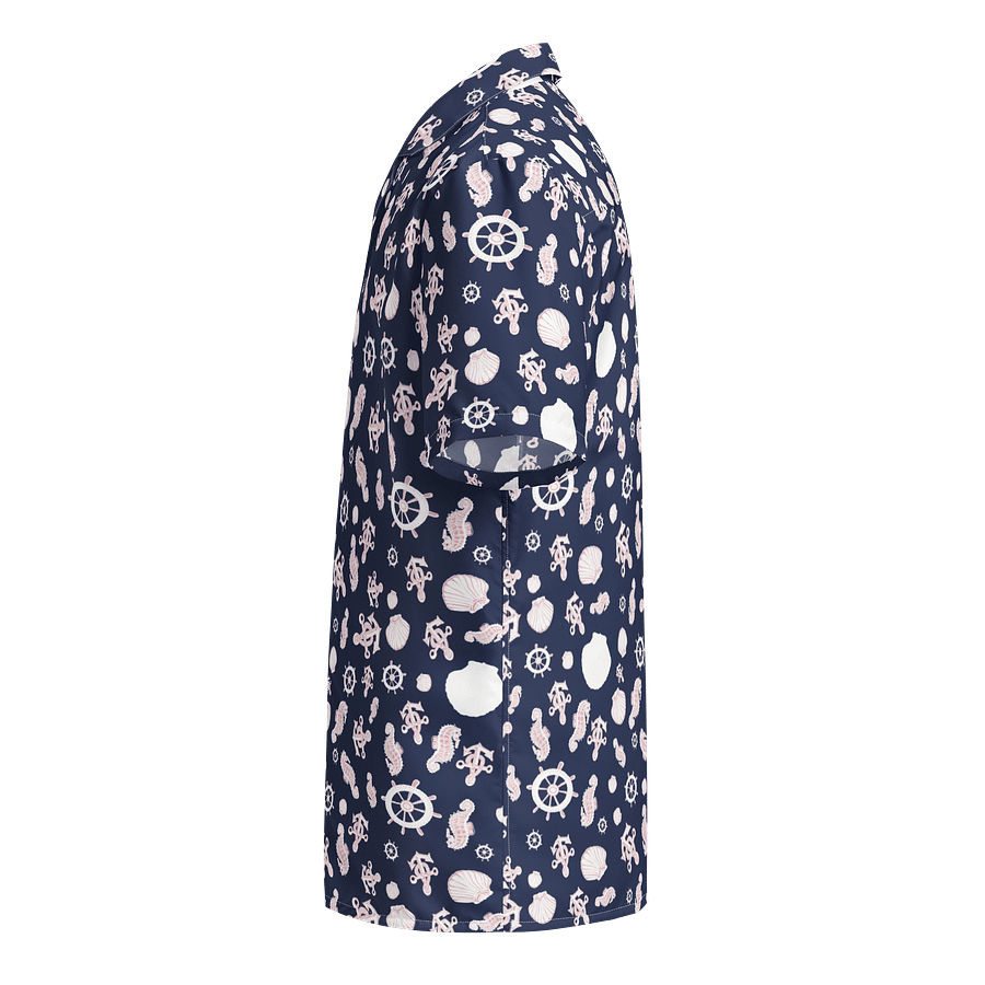 Navy Nautical Hawaiian Shirt product image (4)
