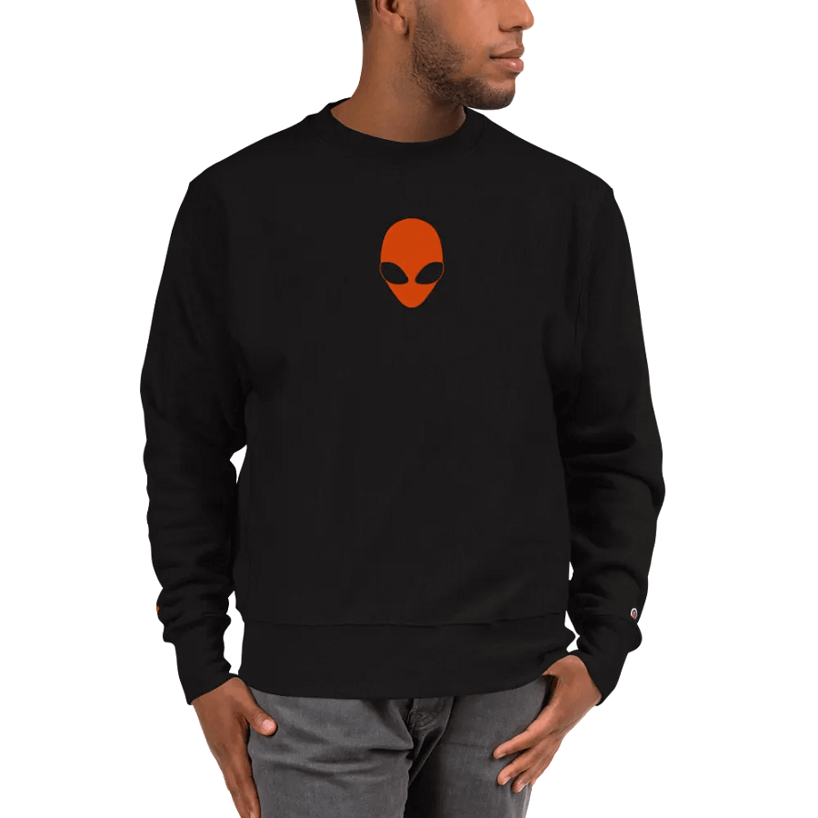 TYKY Extraterrestrial Encounter Champion Sweatshirt Orange Logo product image (4)