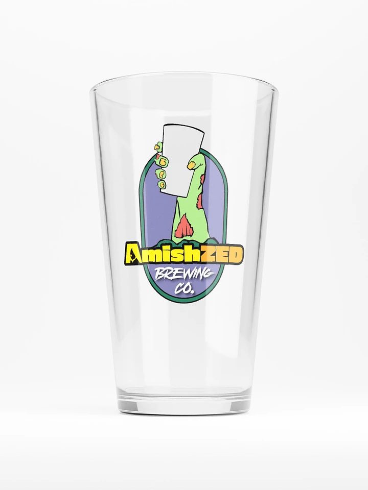 AmishZed Brewing Co. Pint Glass product image (1)