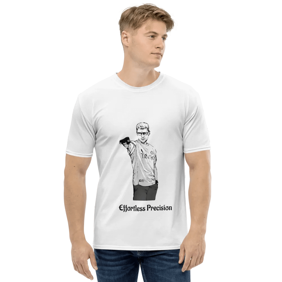 Olympic Icon: Yusuf Dikec Shooting Pose T-Shirt product image (1)