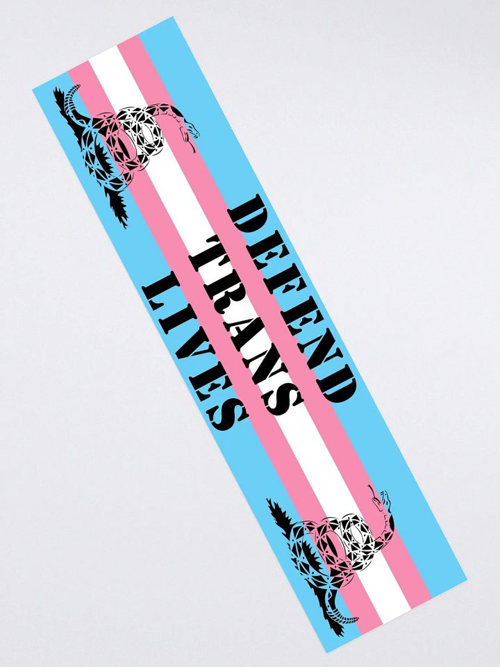 Defend Trans Lives - Bumper Sticker - Snake product image (2)