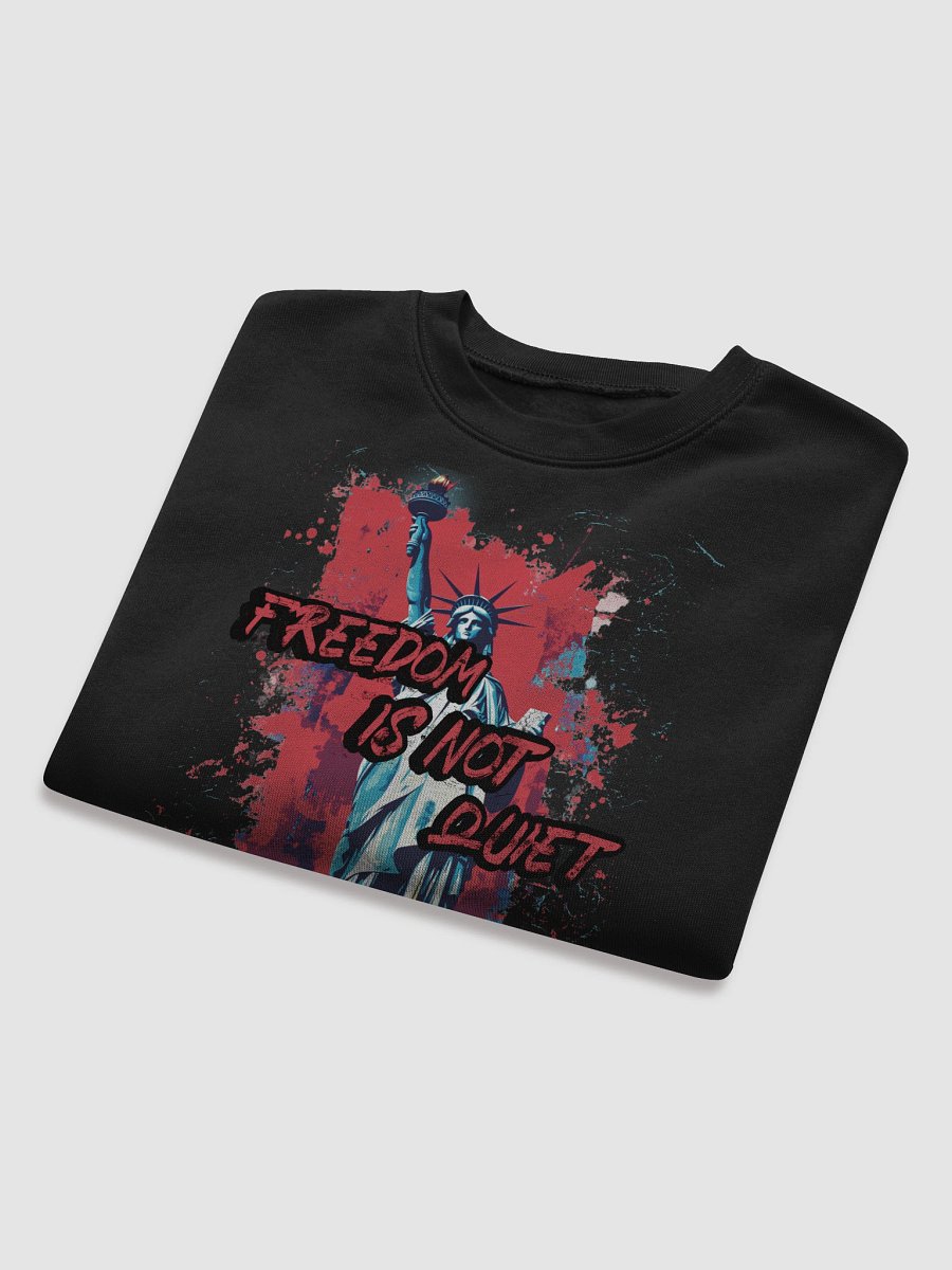Freedom Is Not Quiet Women's Crop Top - Bella + Canvas Sweatshirt fit product image (8)