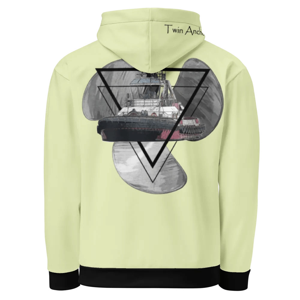 snow flurry Three blade prop triangle Athena tug Hoodie product image (3)