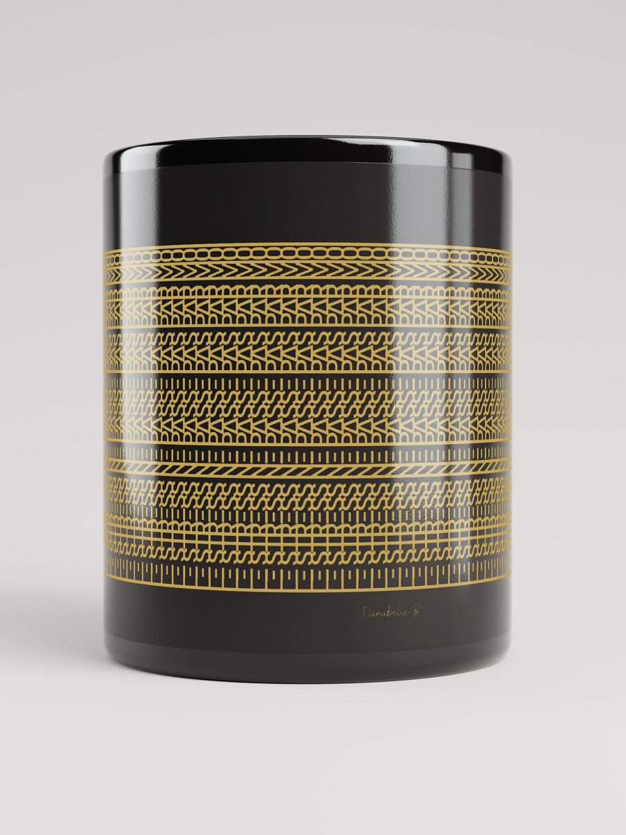 Mug Noir Codé Zen Doré - Le Stress ne Passe Pas par Moi - Cadeau Chic product image (5)