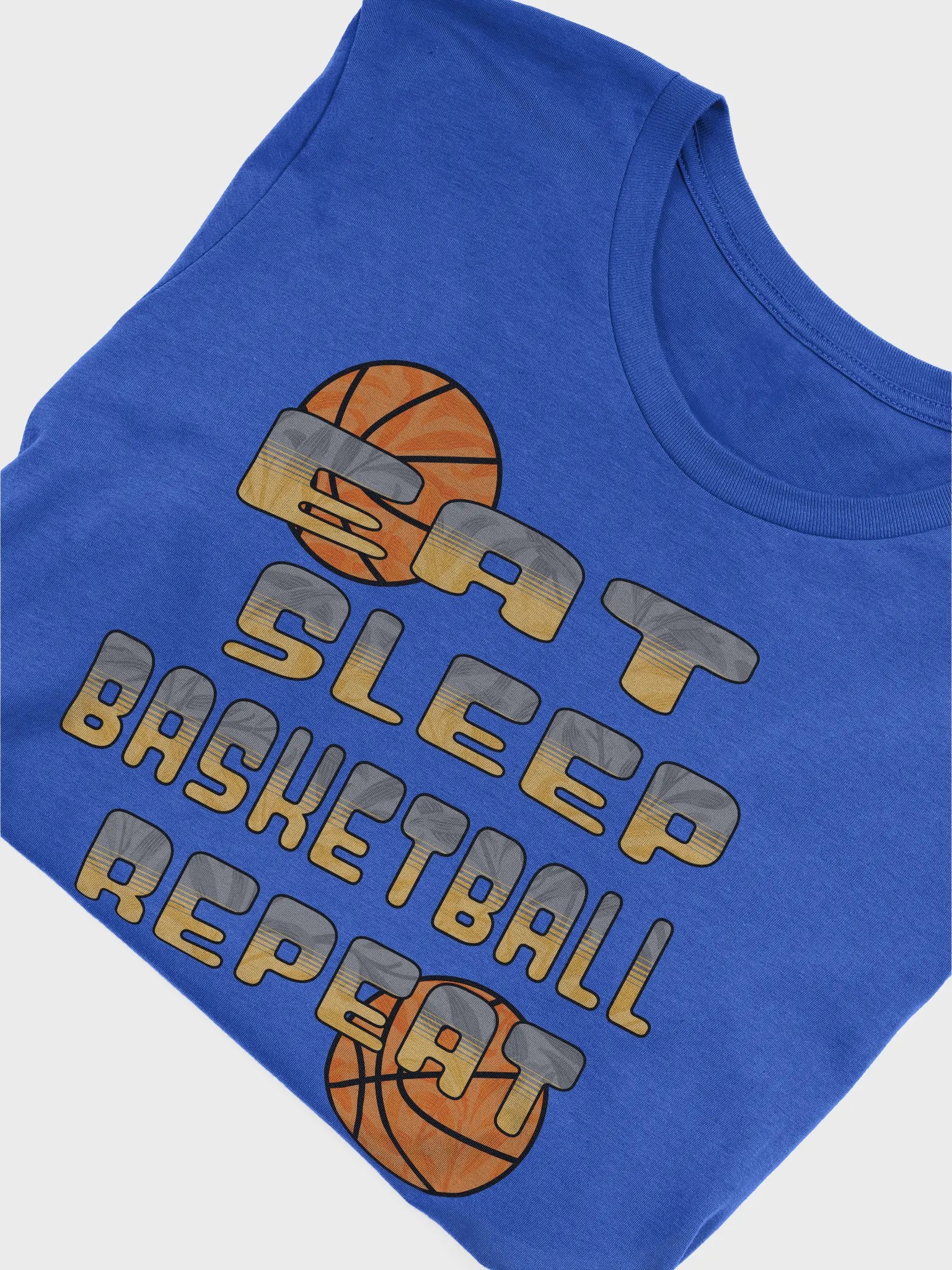 Eat Sleep Basketball Repeat Baller Routine Graphic Tee product image (3)
