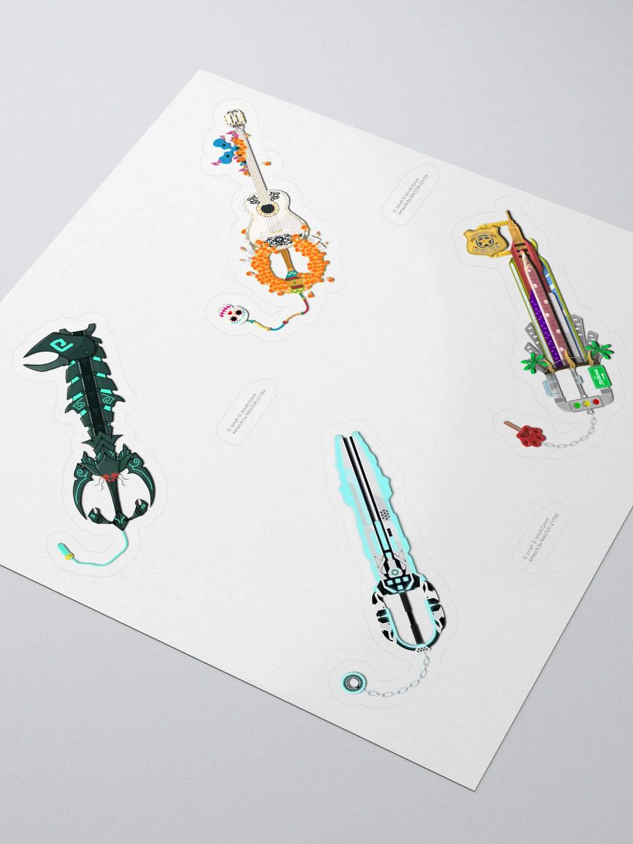 Custom Keyblade Sticker Sheet 2 - Disney Movie Keyblades product image (3)