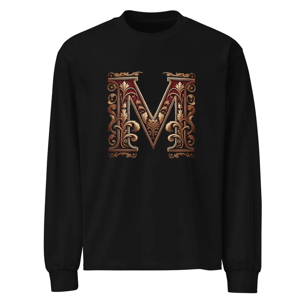 Golden Floral Monogram Long Sleeve Shirt product image (1)