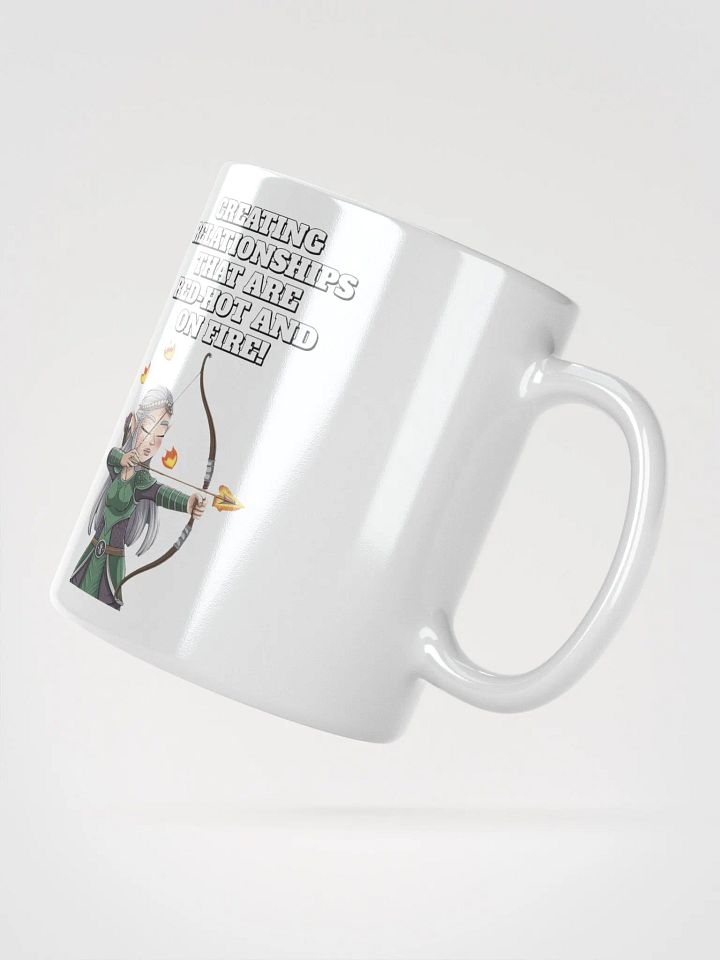 Creating Relationships That Are Red-Hot And On Fire! Valentine's Day White Mug product image (4)