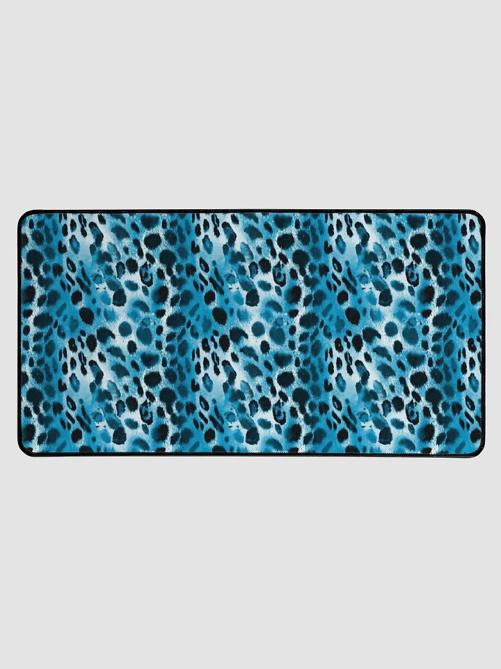 Blue Leopard Desk Mat product image (1)