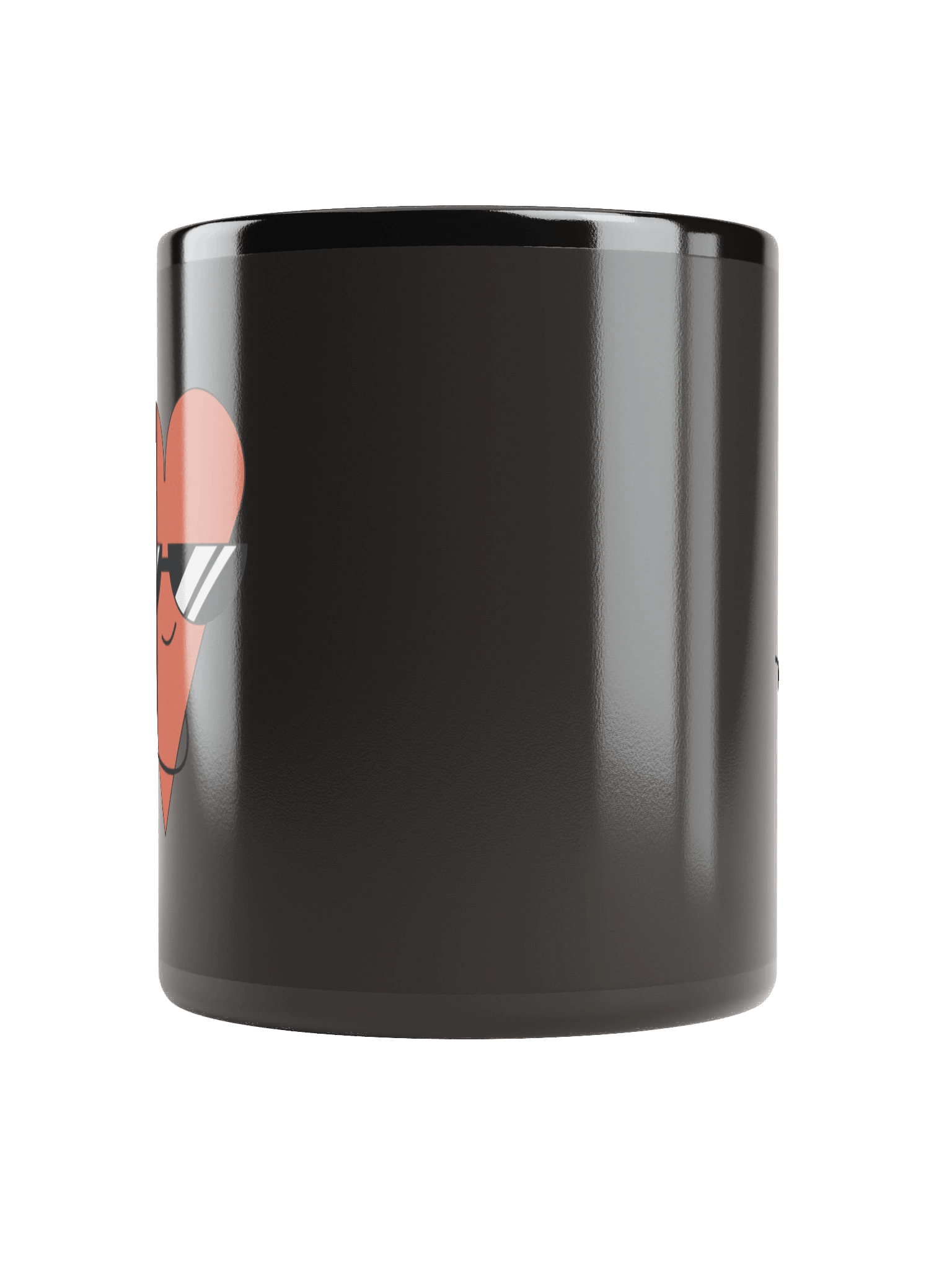 Cool Heart with Sunglasses Black Coffee Mug product image (6)