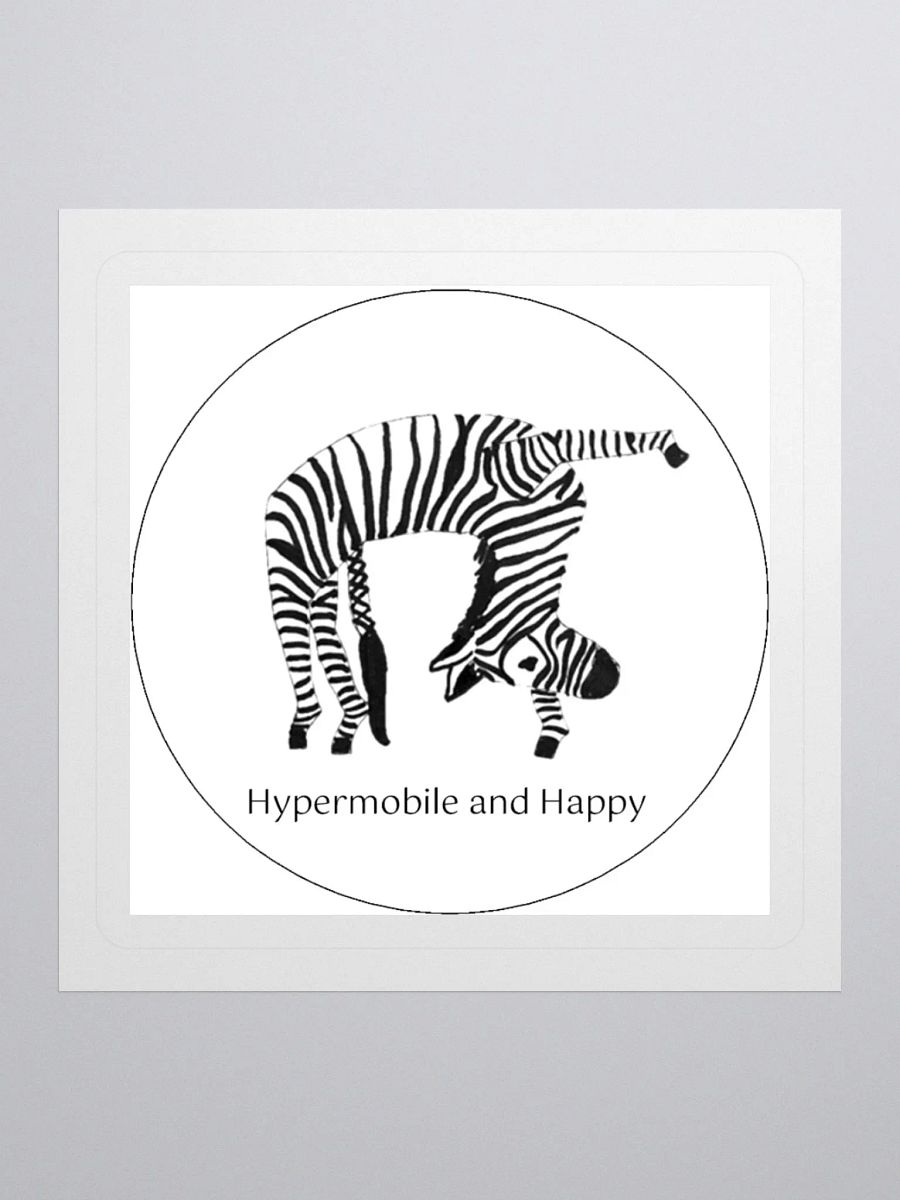 Bendy Zebra Sticker product image (1)