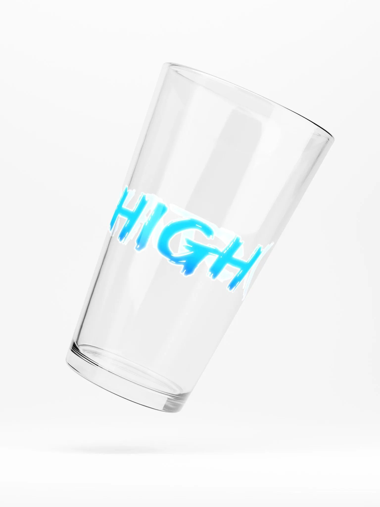 Stay High Shaker Pint 16 oz Glass (Blue Text) product image (5)