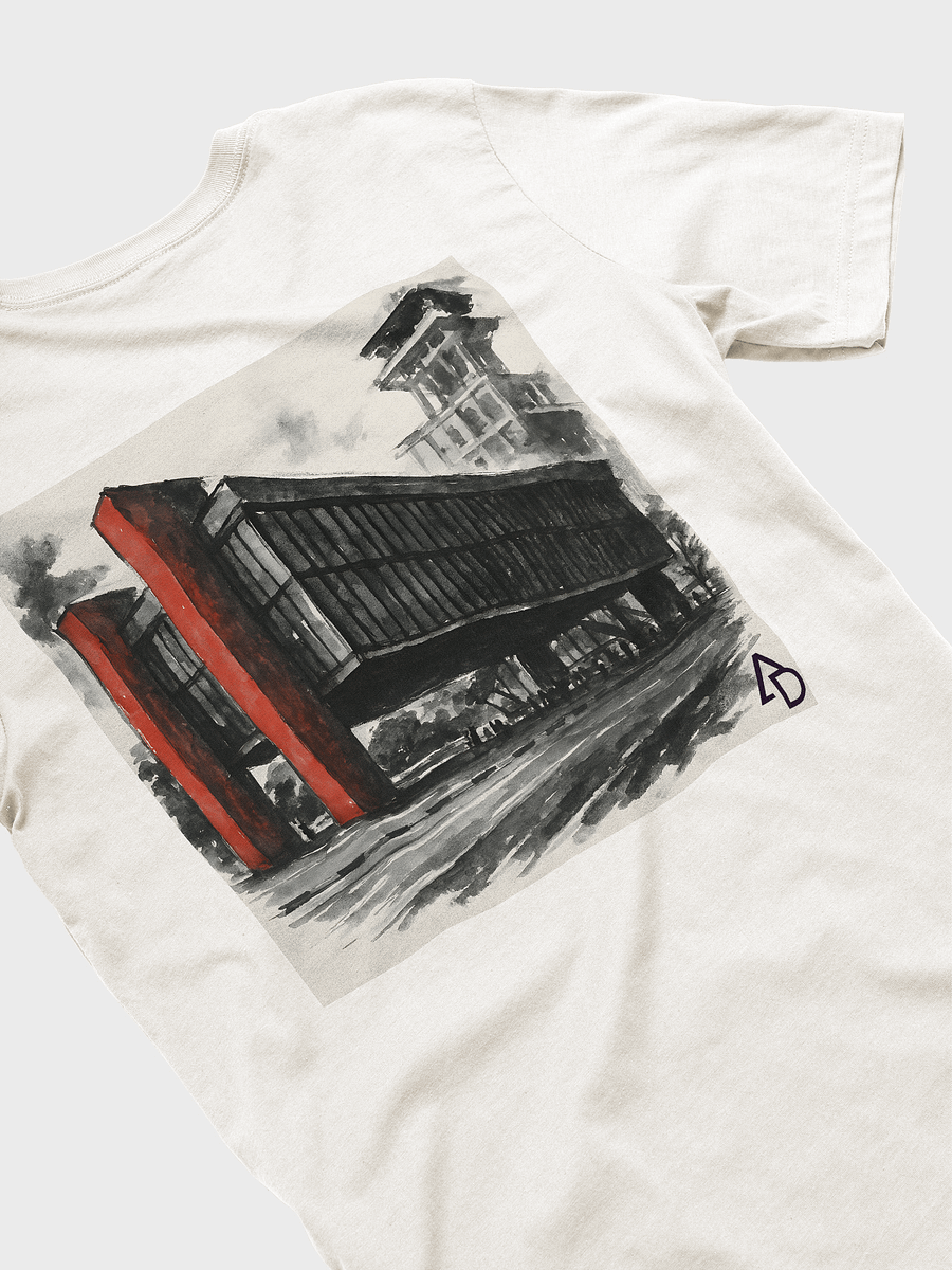 Modern Architecture Graphic Tee – Urban Brushstroke Design Shirt | AD Apparel Streetwear product image (3)