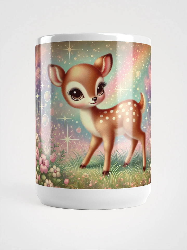 Rainbow Deer Glossy White Mug product image (1)