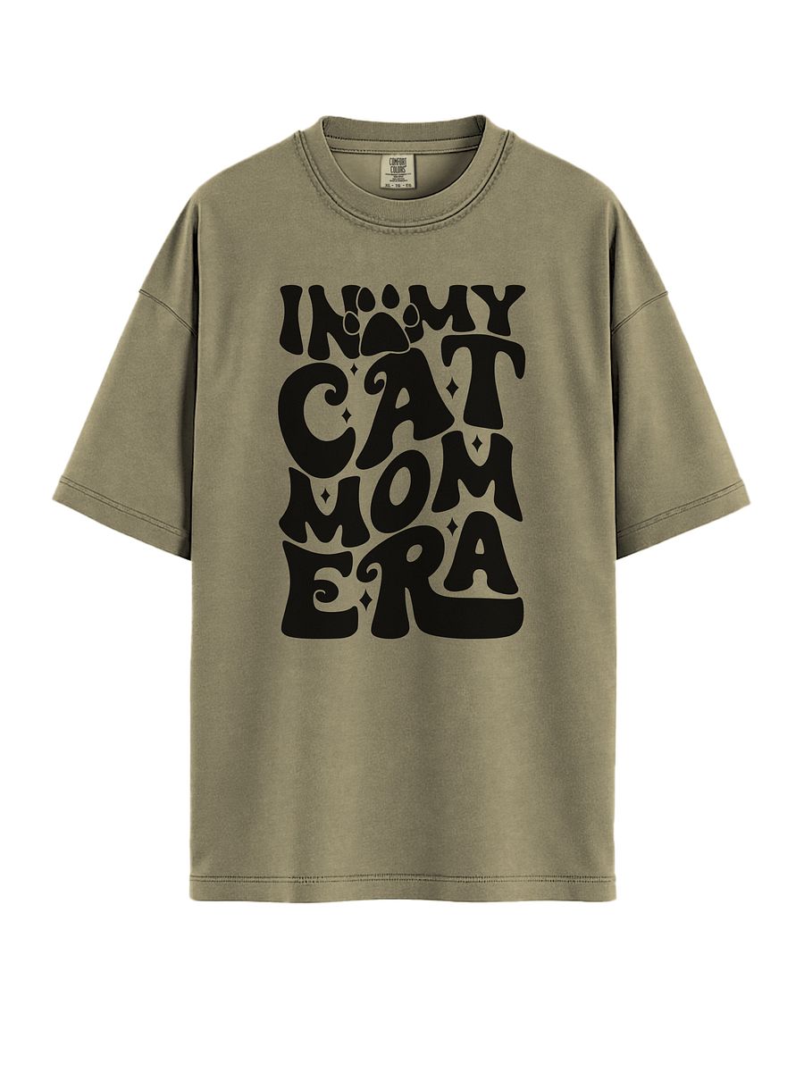 In My Cat Mom Era T-Shirt – Retro Cat Lover Tee product image (1)