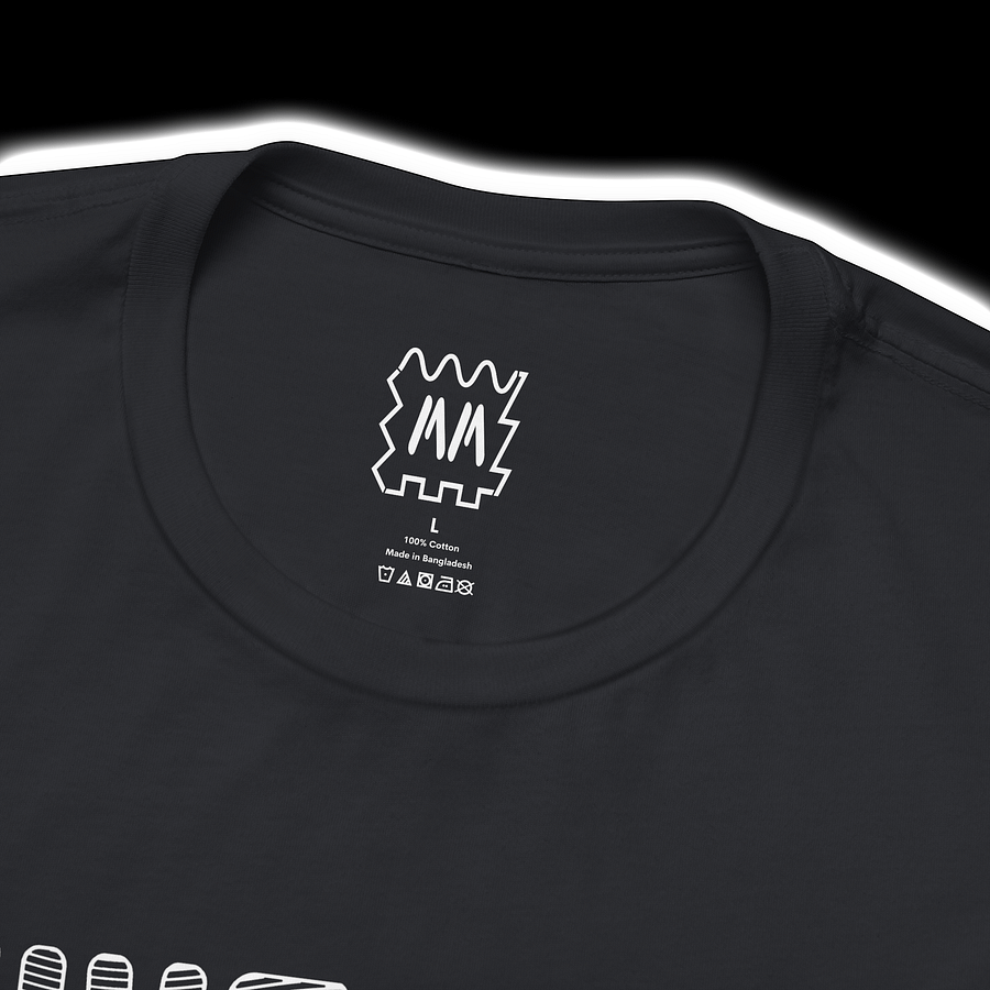 Give Me A Sine - Modular Synthesizer Waveform T-Shirt (WHITE PRINT) product image (2)
