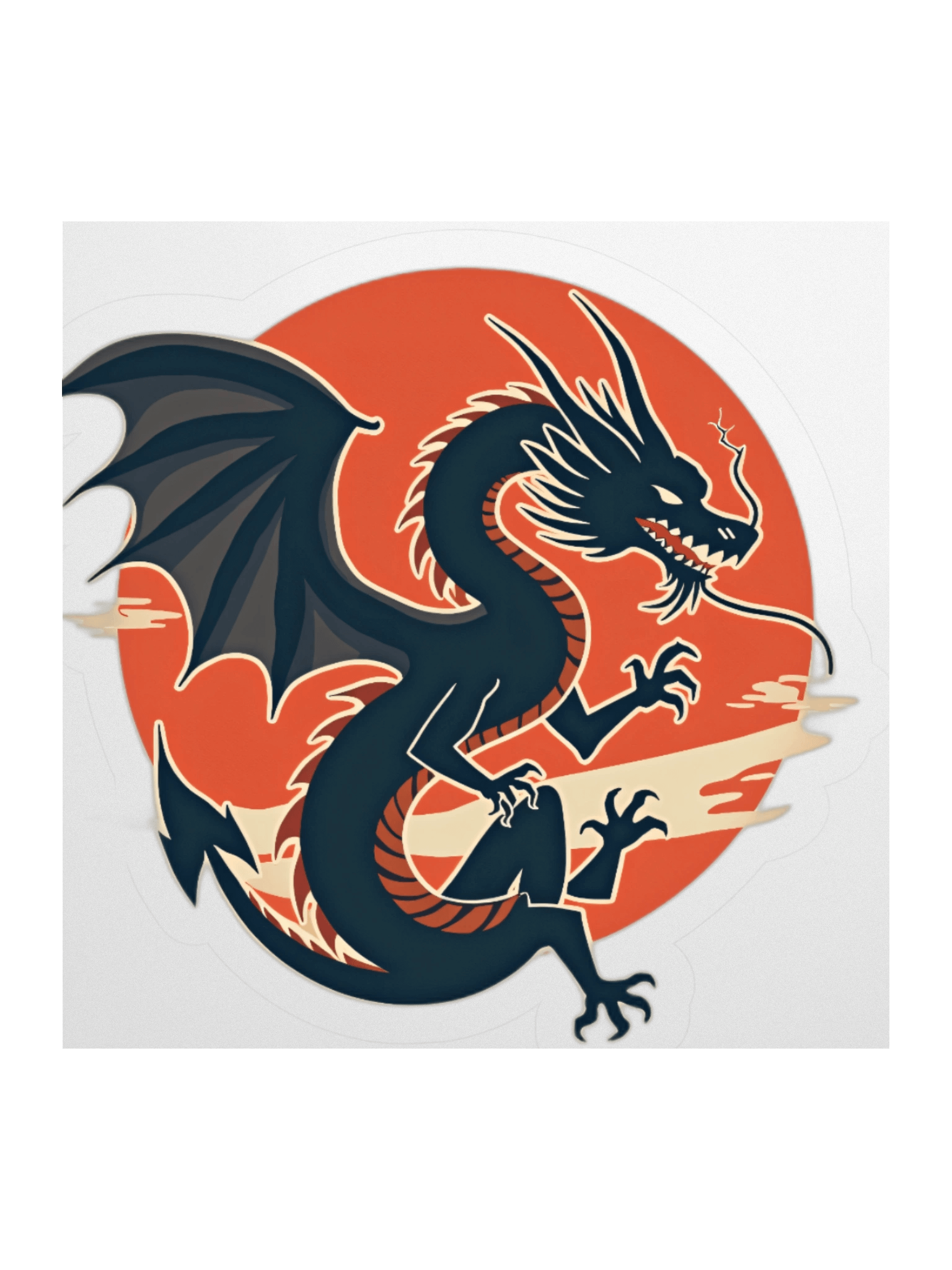 Dynamic Dragon Kiss Cut Stickers product image (1)