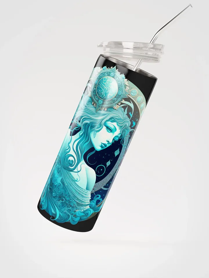 Aquarius Aqua Elegance: Stainless Steel Tumbler in Celestial Hues! ♒💧 product image (2)