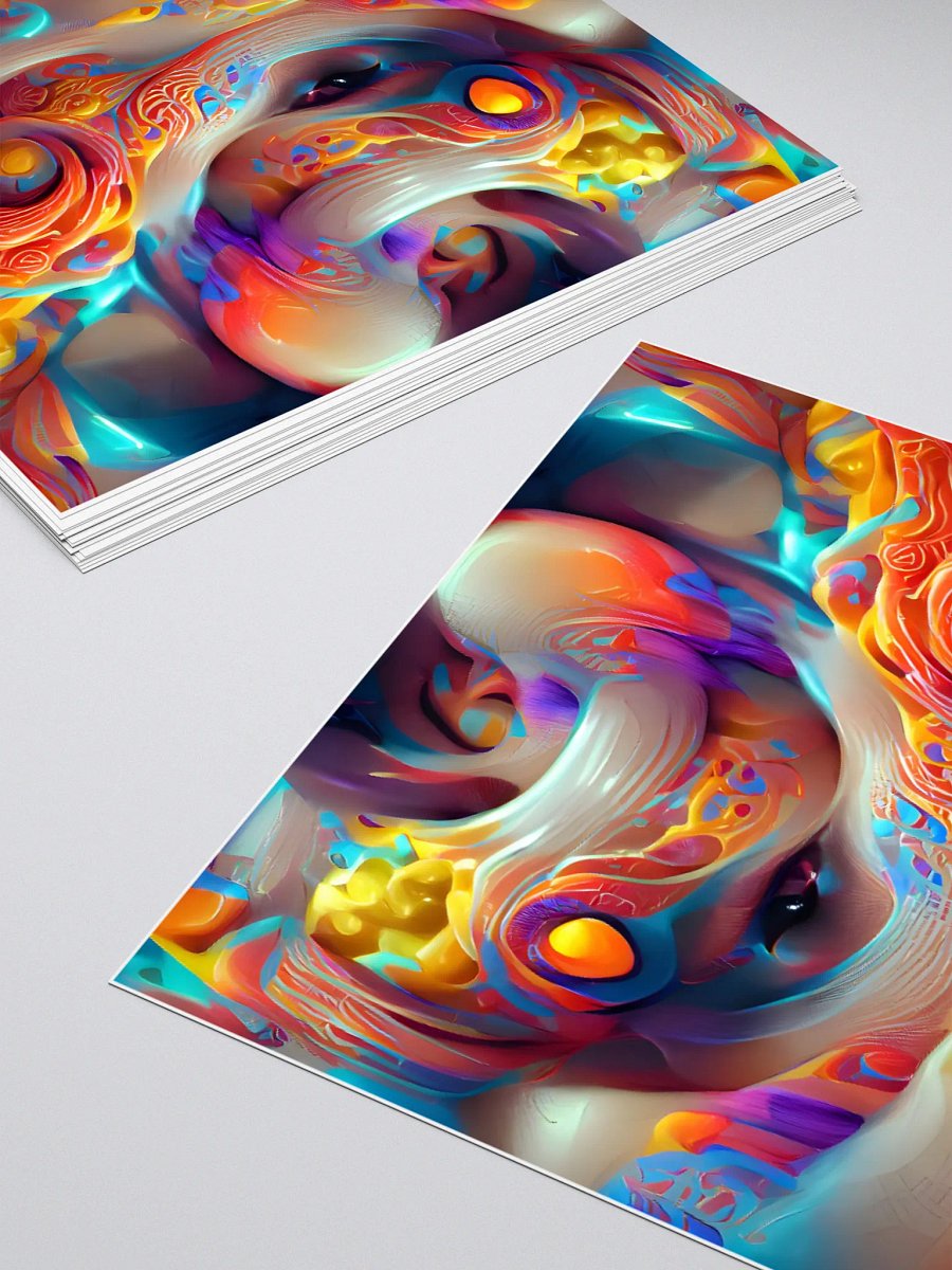 Dreamy swirl die-cut stickers, street art product image (11)