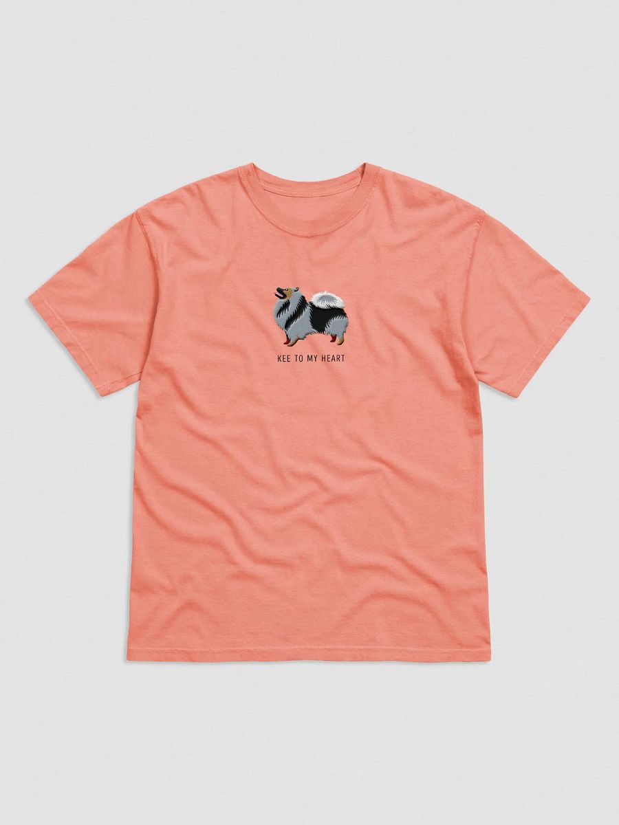 Kee to My Heart T-Shirt(Embroidered) of a Keeshond product image (4)
