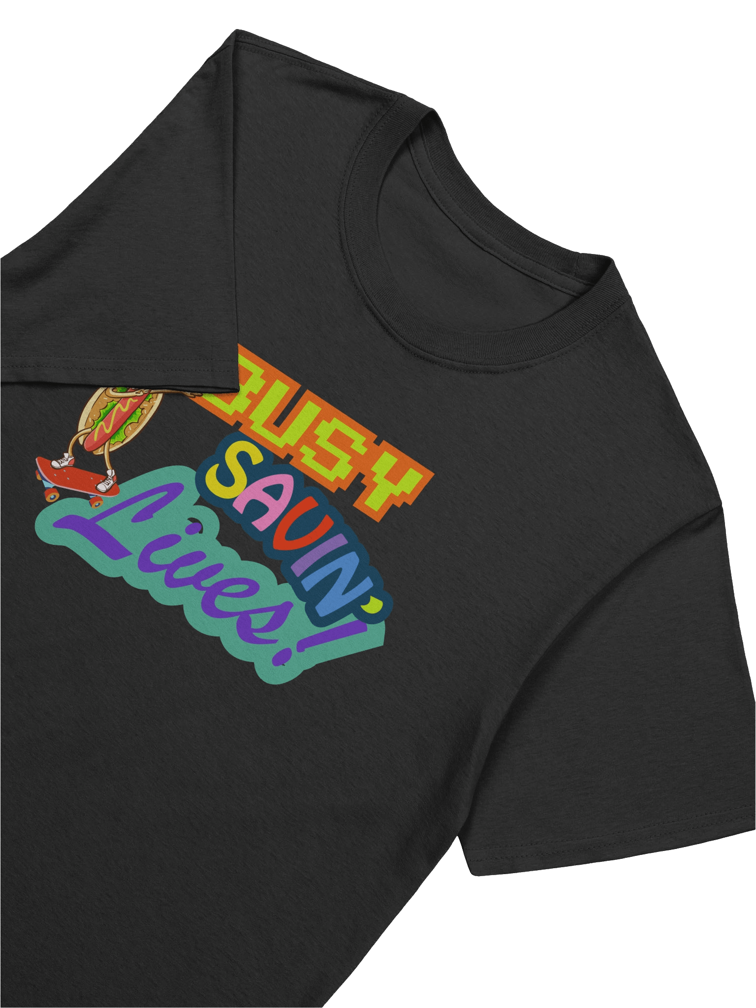 BUSY SAVIN' LIVES HOT DOG DAB TEE product image (7)
