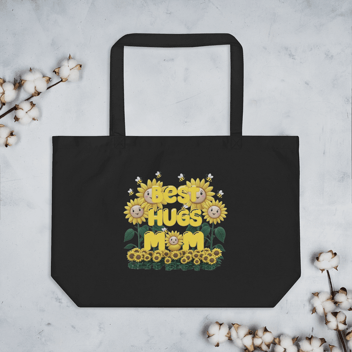 Best Hugs Mom Organic Cotton Tote product image (1)
