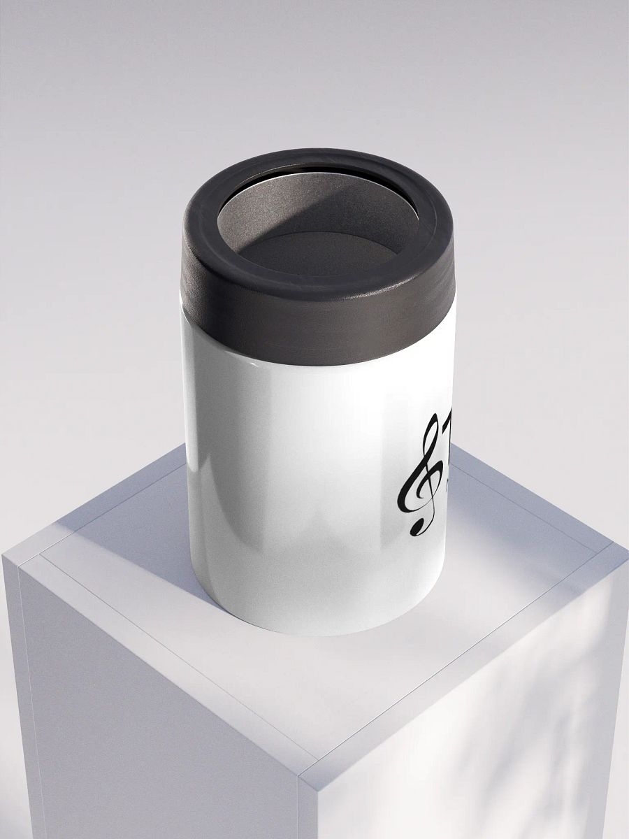 TDS Music Stainless Steel Koozie - White, Dishwasher-Safe, Fits 12 oz Cans product image (4)