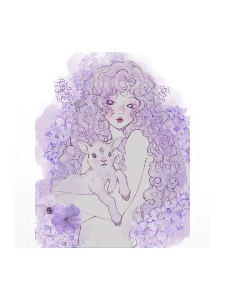 THE LAMB HEART TEE Stickers product image (1)