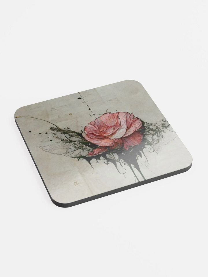 Ink Rose Glossed Coaster product image (2)