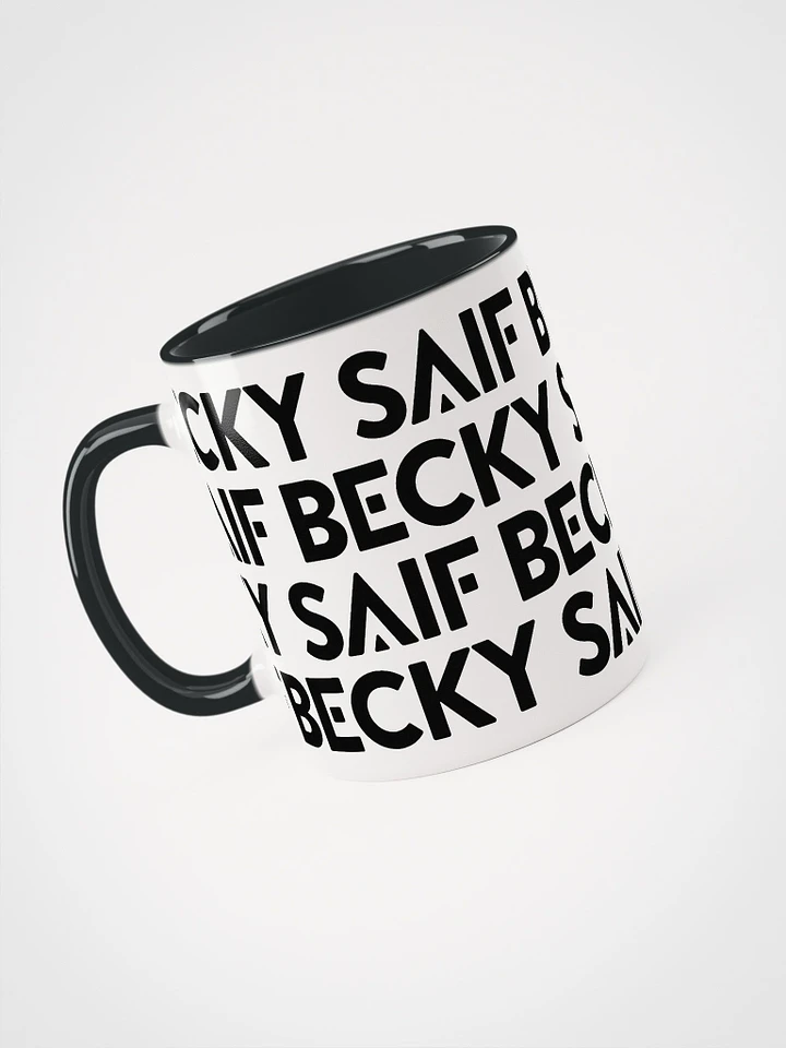 Becky Saif Mug Black / Red product image (1)