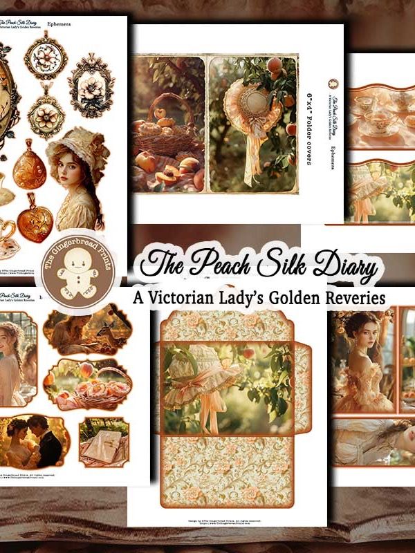 A Peach Silk Diary Journal Digital Download product image (7)