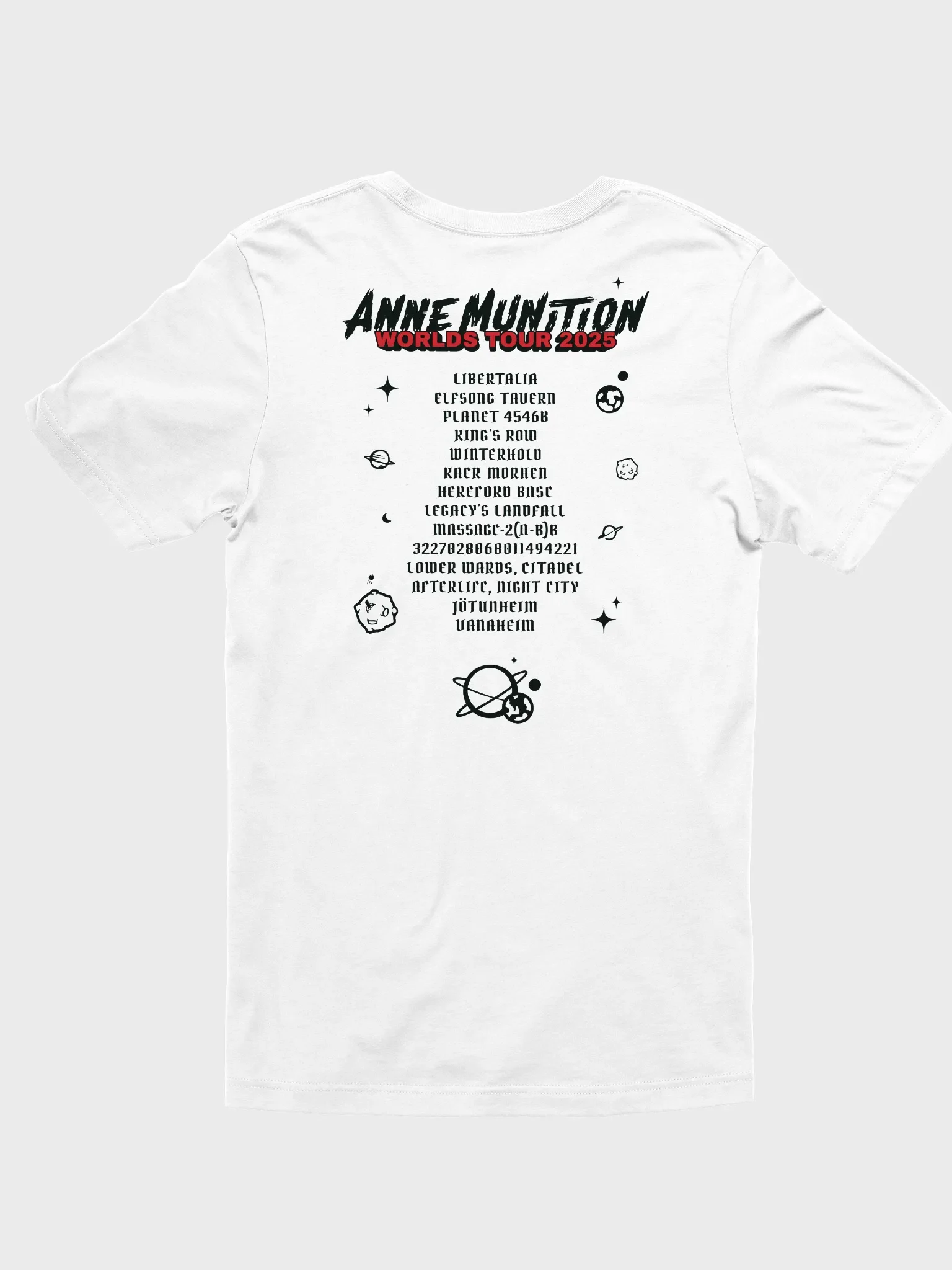 Anne Munition Worlds Tour 2025 - Tee (Light) product image (3)