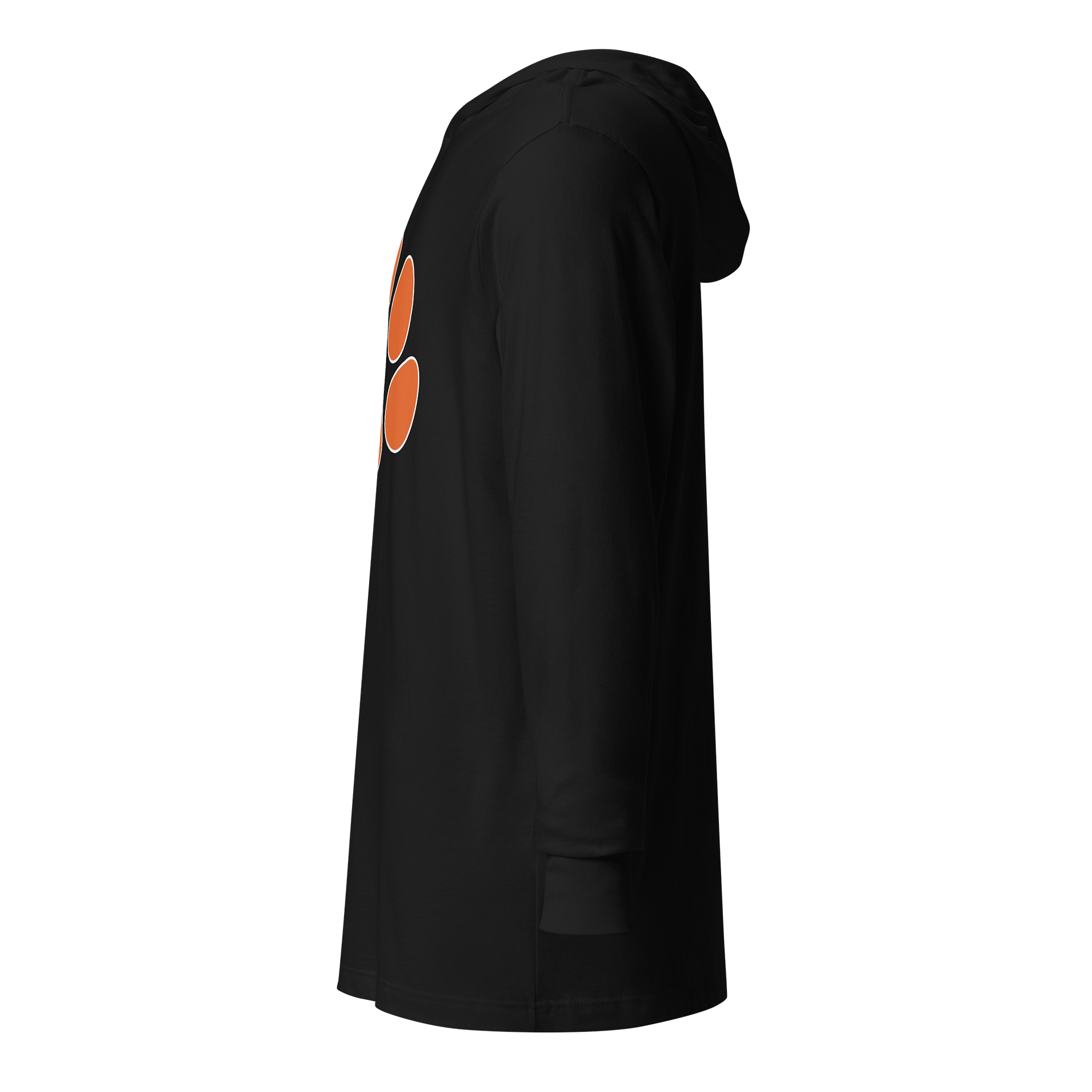 Fallston HS - Paw Print Long Sleeve Tee Hoodie product image (4)