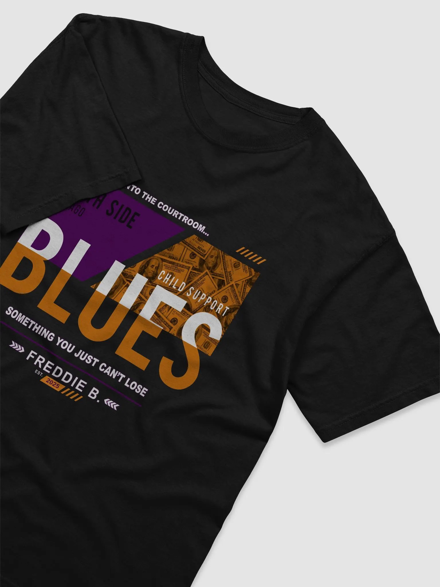 Official Freddie B. Child Support Blues Tee (Non-Faded Urban Edition) product image (20)