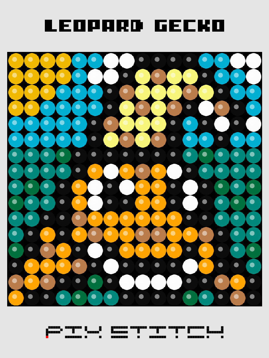 Leopard Gecko Pixel Art product image (1)